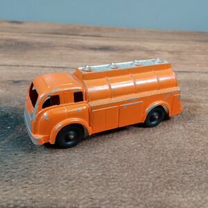 Vintage Hubley Orange Diecast Fuel Tanker Truck Lancaster PA Made in USA